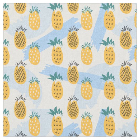 Fun Doodle Ananas Muster Stoff (Nahaufnahme)