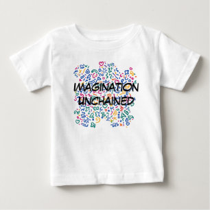 Fun doodle farbenfrohe, lebendige Formen Baby T-shirt