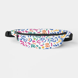 Fun doodle farbenfrohe, lebendige Formen Bauchtasche