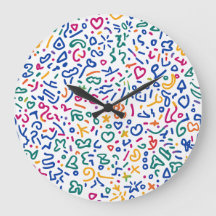 Fun doodle farbenfrohe, lebendige Formen