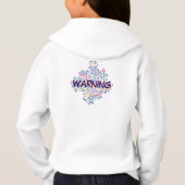 Fun doodle farbenfrohe, lebendige Formen Hoodie (Rückseite)