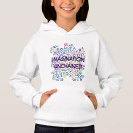 Fun doodle farbenfrohe, lebendige Formen Hoodie