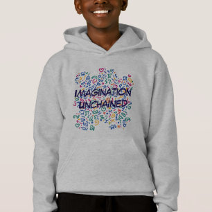 Fun doodle farbenfrohe, lebendige Formen Hoodie