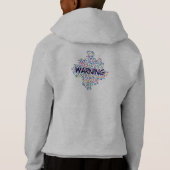 Fun doodle farbenfrohe, lebendige Formen Hoodie (Rückseite)