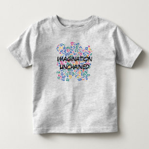 Fun doodle farbenfrohe, lebendige Formen Kleinkind T-shirt