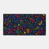 Fun doodle farbenfrohe, lebendige Formen Schreibtischunterlage (Vorderseite)