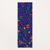 Fun doodle farbenfrohe, lebendige Formen Yogamatte (Vorderseite)