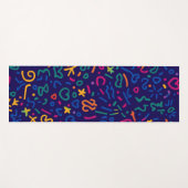 Fun doodle farbenfrohe, lebendige Formen Yogamatte (Vorderseite (Horizontal))