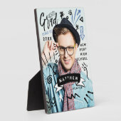 Fun Doodle Sketch Magazine Cover Grad Foto Fotoplatte (Seite)