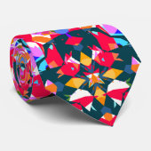 Fun Dopamin Dressing Positivity Pattern farbig Krawatte (Gerollt)