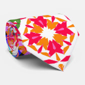 Fun Dopamin Dressing Vibraning Muster farbenfroh Krawatte (Gerollt)