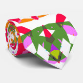 Fun Dopamin Dressing Vibraning Muster farbenfroh Krawatte (Gerollt)