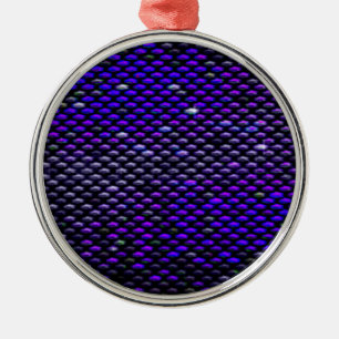 Fun Dots Black, Blue Metal Weihnachtsschmuck
