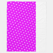 Fun Dotted tropischen rosa drei Viertel Farbblock Fleecedecke (Vorderseite)