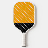 Fun Dotter, hellgelber, orangefarbener schwarzer B Pickleball Schläger (Rückseite)