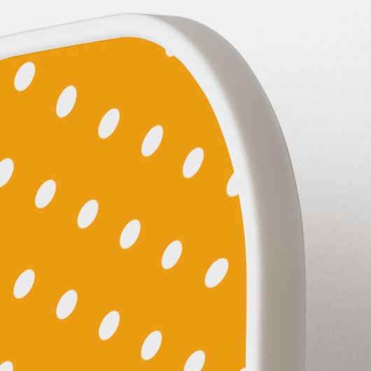 Fun Dotter, hellgelber, orangefarbener schwarzer B Pickleball Schläger (Linke Seite)