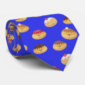 Fun Doughnut Gemustert Neck Tie Krawatte (Gerollt)
