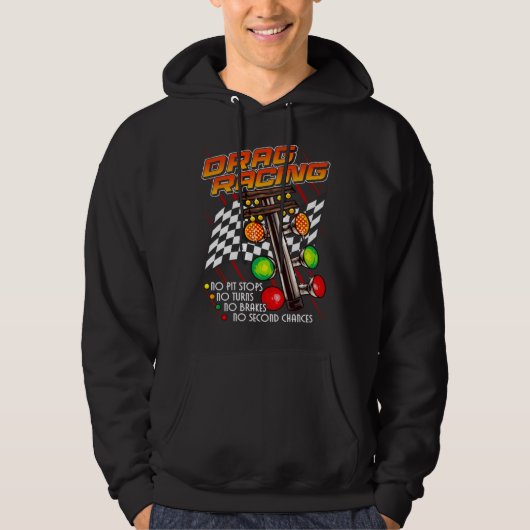 FUN DRAG RACING Auto Car Event Hoodie (Vorderseite)