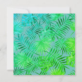 Fun Dream Beach Hochzeit Einladung (Rückseite)