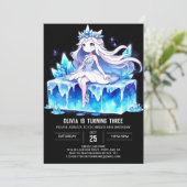 Fun Dreamy Princess Birthday Einladung (Stehend Vorderseite)