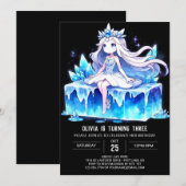 Fun Dreamy Princess Birthday Einladung (Vorne/Hinten)