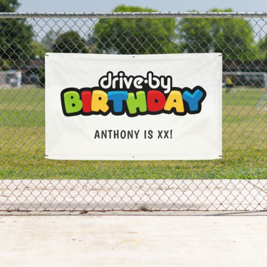 Fun Drive by Birthday Party Banner (Insitu)