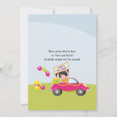 Fun Drive by Birthday Party Einladung (Rückseite)