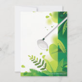 Fun Driving Range Golf Birthday Party Invitation Einladung (Rückseite)