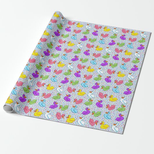 Fun Ducks Wrapping Paper Geschenkpapier (Ungerollt)
