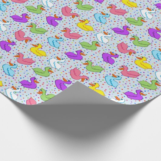 Fun Ducks Wrapping Paper Geschenkpapier (Ecke)