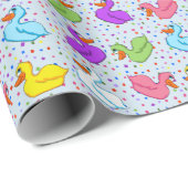 Fun Ducks Wrapping Paper Geschenkpapier (Rolleneckpunkt)
