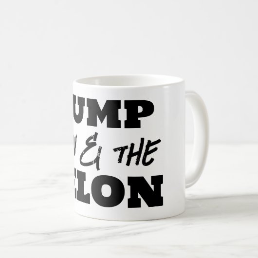 Fun Dump Elon und Felon Kaffeetasse (VorderseiteRechts)