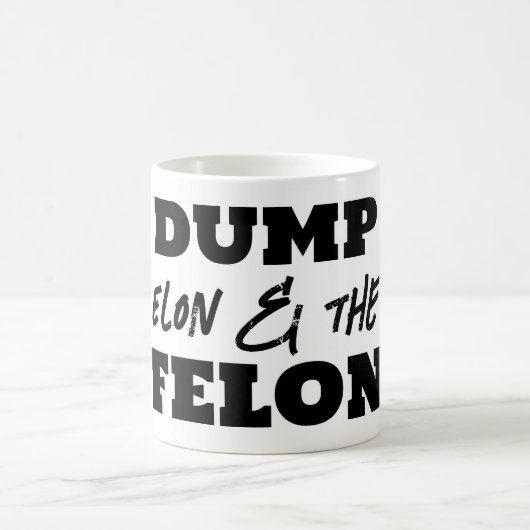 Fun Dump Elon und Felon Kaffeetasse (Mittel)