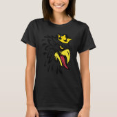FUN EAGLE EAGLE BIRD WITH CROWN YELLOW EYES BOLD E T-Shirt (Vorderseite)