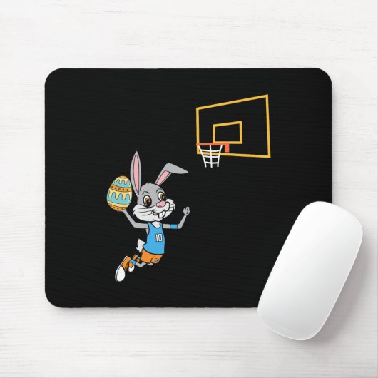 Fun Easter Egg Bunny Dunk Basketball Spiel Osterfe Mousepad (Mit Mouse)