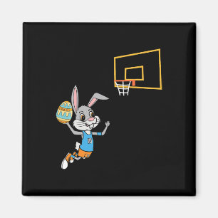 Fun Easter Egg Bunny Dunk Bysketbyll Game Oster K Magnet
