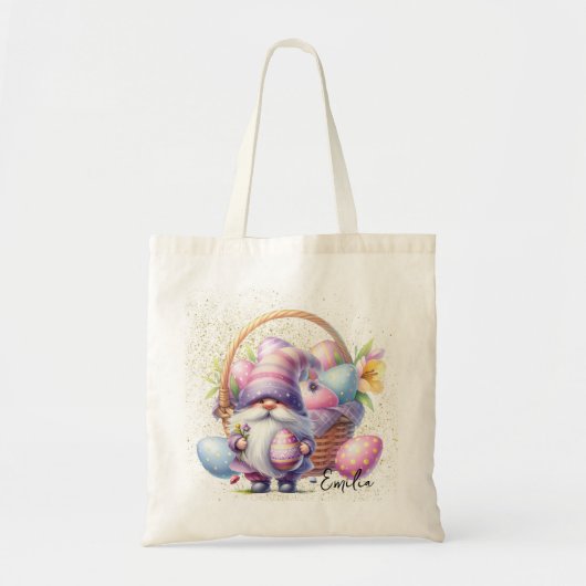 Fun Easter Egg Hunt Gnomes Glitter Tragetasche (Vorne)