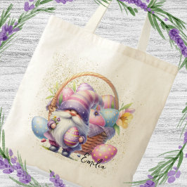 Fun Easter Egg Hunt Gnomes Glitter Tragetasche
