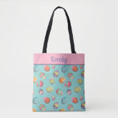 Fun Easter Egg Pastell Personalisierter Name Tasche (Vorderseite)