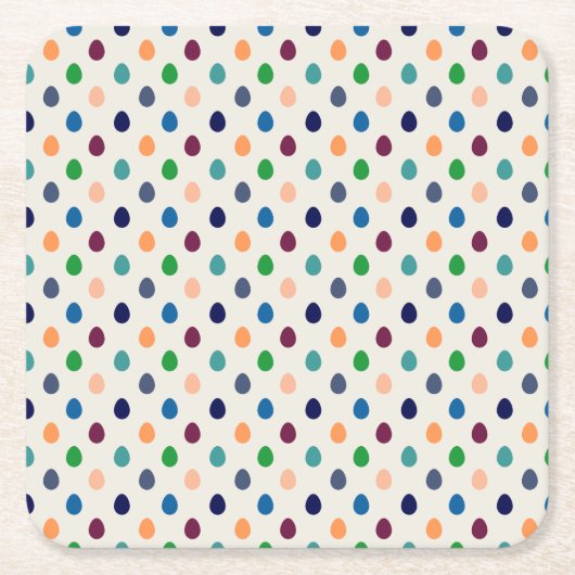 Fun Easter Eggs Rechteckiger Pappuntersetzer (Vorderseite)