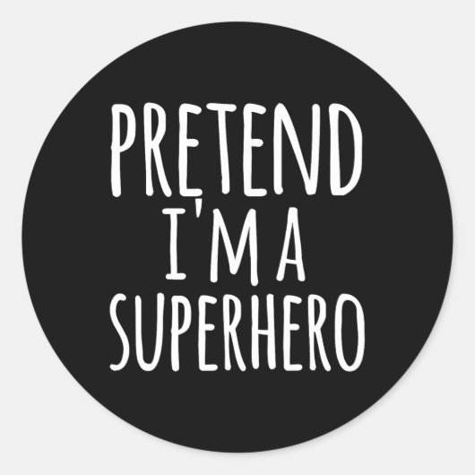 Fun Easy Lazy Halloween, so tun, als wäre ich ein  Runder Aufkleber (Vorderseite)