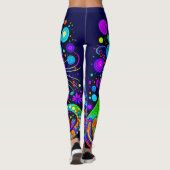 Fun Eccentric Comical Cat All-Over-Print-Leggings Leggings (Rückseite)