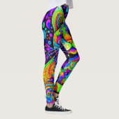 Fun Eccentric Comical Cat All-Over-Print-Leggings Leggings (Rechts)