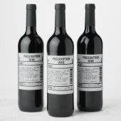 FUN editable grey Wine Labels for WINE Weinetikett (Flaschen)