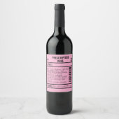 FUN editable Wine Labels for WINE Weinetikett (Vorderseite)