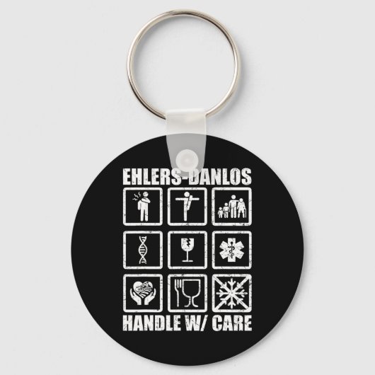 Fun Ehlers Danlos Syndrome Awareness Gift Men Wome Schlüsselanhänger (Vorderseite)