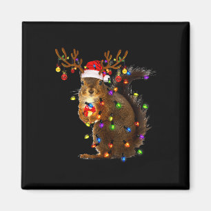 Fun Eichhörnchen Weihnachtsbaum Lichter Rentier Sa Magnet