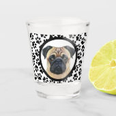 Fun Einzigartiges Kleine Geschenk Dog Pup Foto Paw Schnapsglas (Vorderseite)