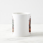 Fun Elch Flannel Custom Fall Acadia Maine Kaffeetasse (Mittel)