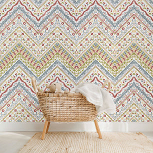 Fun Elegantes Bohemisches Florentiner Zigzag Kunst Tapete